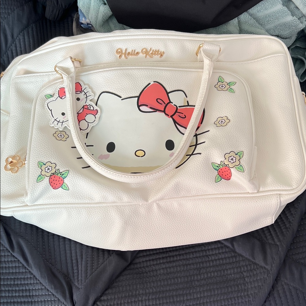 Hello Kitty White and Red Travel Bag
